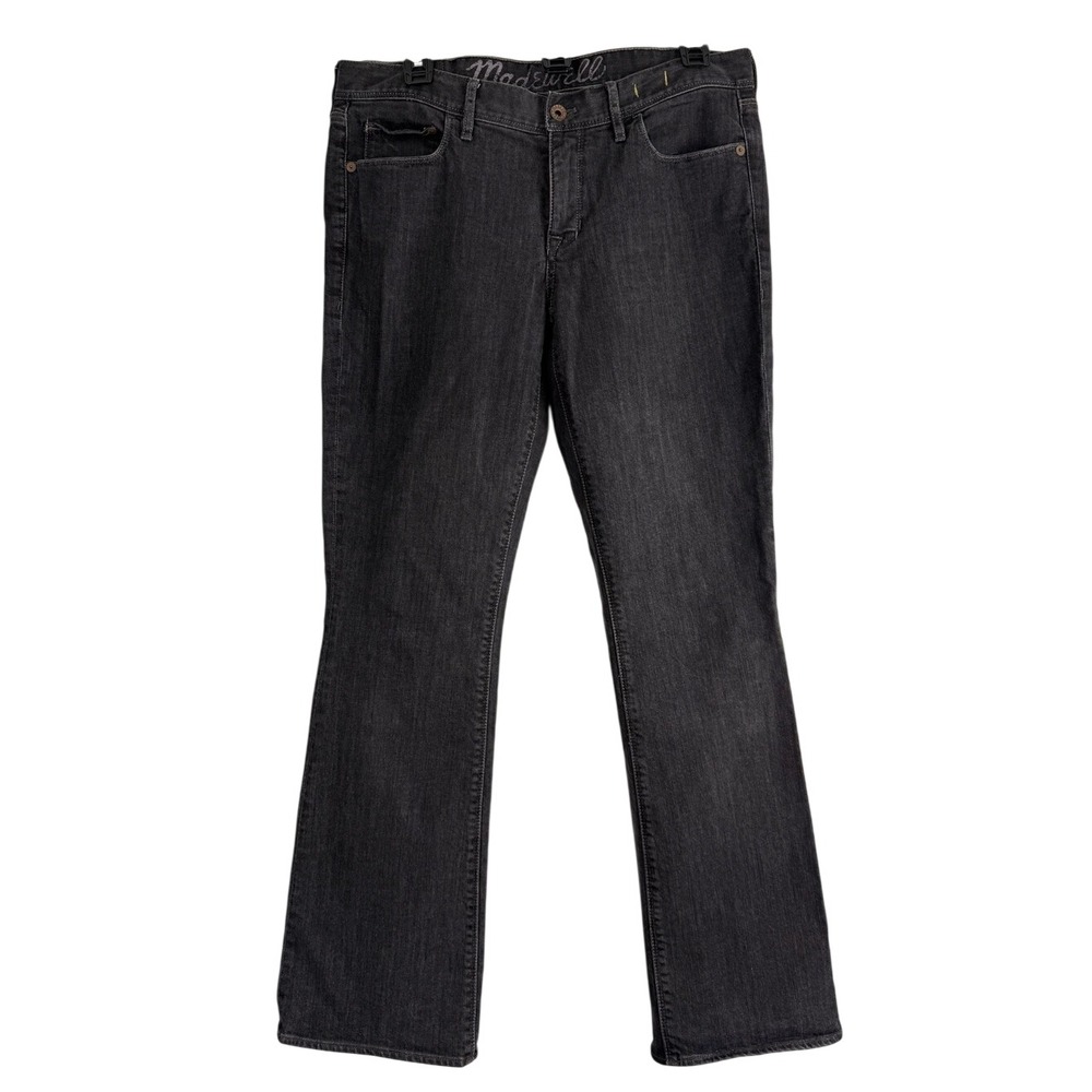Madewell Mens‎ Black Straight Leg Denim Jeans Authentic Flex Size 30x32 Eco